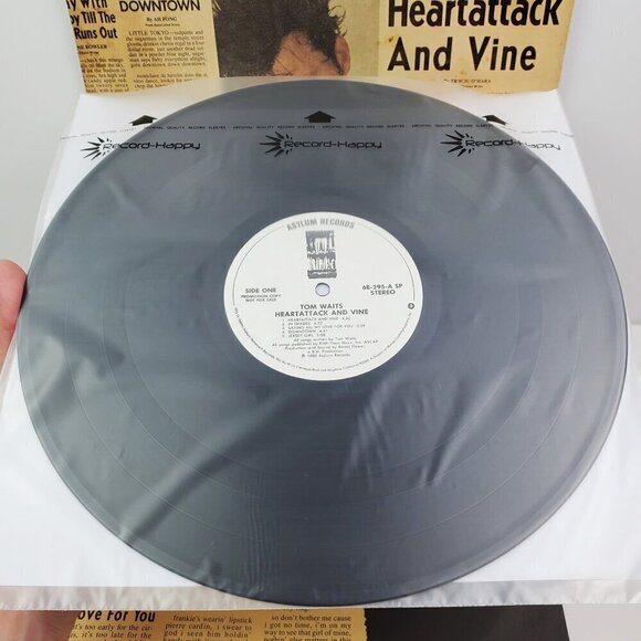 Tom Waits Heartattack and Vine Vinyl Record Promotional Copy 6E-295 Asylum 1980 - Picture 7 of 13